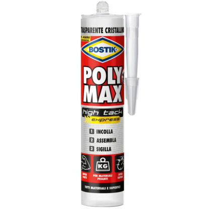 ADESIVO POLY MAX g 300 CRISTAL HIGH TACK    BOSTIK 6312797 BOSTIK                       F BOSTIK