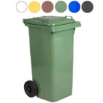 BIDONE QUADRO NU MARRONE     l 240 73x58 h 106 ICS P140240M PATTUMIERE DIFFERENZIATE     C ICS