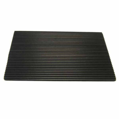 PAVIMENTO GOMMA MILLERIGHE mm 3,0 h 125 m 15 NERO GOMMAINDUSTRIALE TAPPETI ANTISCIVOLO          C KOBEL
