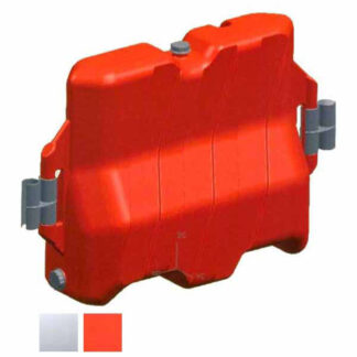 BARRIERA PROTETTIVA PLASTICA BIANCA 113x40 h 75 80900 SEGNALETICA                  F ENNE PLASTICA