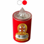 CERO VOTIVO LUMI BATTERIA gg 40  SLIM  ROSSO  ATER AT 20 ROSSO CERI VOTIVI                  C MACHIERALDO