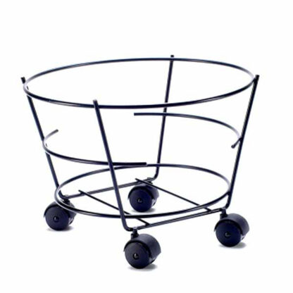 PORTAVASO RUOTE TONDO NERO 33                BUZZI PVC33 PORTAVASI                    F METALLURGICA BUZZI