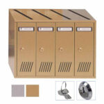 CASELLARIO VERT 4P ACC BRONZATO      31-704 SILMEC 31-704.17 CASSETTE LETTERE             F SILMEC