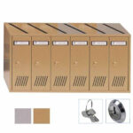 CASELLARIO VERT 6P ACC BRONZATO      31-706 SILMEC 31-706.17 CASSETTE LETTERE             F SILMEC