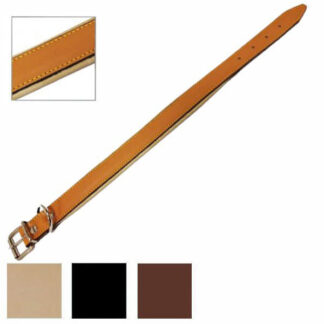 COLLARE CANI CUOIO IMBOTTITO mm 20 cm 46 35-20 COLLARI CANI                 F EUROCUOIO