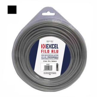 FILO NYLON QUADRO ALU   mm 2,7 m 60    EXCEL 09827  DECESPUGLIATORI E ACCESSORI  F EXCEL