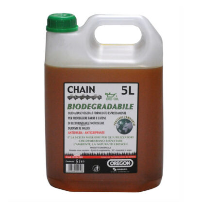 OLIO CATENE MOTOSEGHE l 5 VEGETALE          OREGON R314106 OLI E ADDITIVI VARI          F OREGON