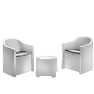 SALOTTINO SET LUNA BIANCO           Pz 3 PROGARDEN SLUC06BG ARREDO GIARDINO PROGARDEN    C PROGARDEN