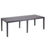 TAVOLO RESINA QUEEN ANTRACITE     220x90 PROGARDEN QUE012AN ARREDO GIARDINO PROGARDEN    C PROGARDEN
