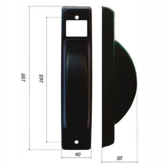 PLACCA INTERASSE 165 ALLUMINIO NERO SEMINCASSO 1800/G.N ACCESSORI AVVOLGIBILI        F BOLISCARLO