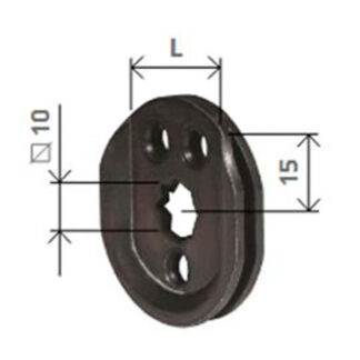 TESTINA SFILABILE MOTORE mm 28 1098/DS ACCESSORI AVVOLGIBILI        F BOLISCARLO