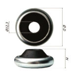 CUSCINETTO A SFERA TONDO BUSSOLA NYLON mm 40 1092/S ACCESSORI AVVOLGIBILI        F BOLISCARLO