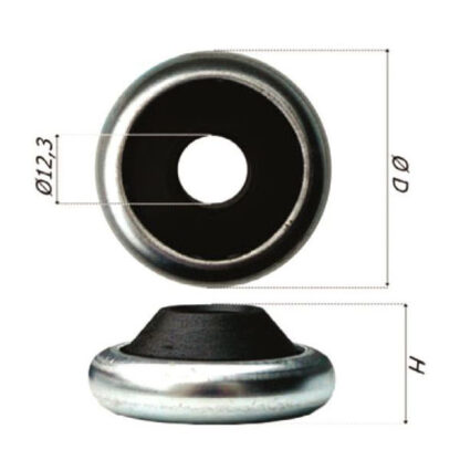 CUSCINETTO A SFERA TONDO BUSSOLA NYLON mm 40 1092/S ACCESSORI AVVOLGIBILI        F BOLISCARLO