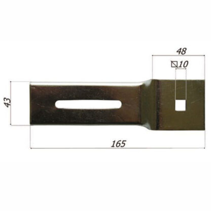 SUPPORTO MOTORE ELETTRICO AVVOLGIBILI mm 165x43 1104/E1.N ACCESSORI AVVOLGIBILI        F BOLISCARLO