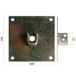 PIASTRA MOLLE COMPENSAZIONE mm 100x100 1105/C ACCESSORI AVVOLGIBILI        F BOLISCARLO