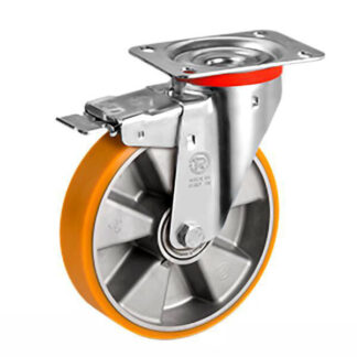 RUOTA POLIURETANO PG+F 100x85  80x25     656501 TR 656501 RUOTE INDUSTRIALI            F TELLURE ROTA