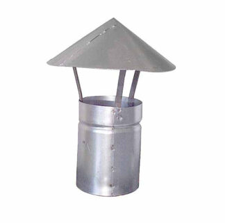 CAMINO FISSO LAMIERA ZINCATA cm  8 04-ZINC. 80 CAMINI                       F MACHIERALDO