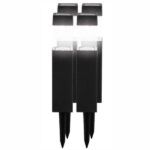 LAMPADA SOLARE LED SQUARE ABS  Pz 4 GL1070 EZSOLAR GL1070EZ LAMPADE STATICHE             F EZSOLAR