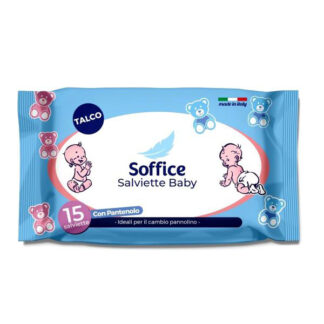 SALVIETTE BAMBINI TALCO              Pz 15 SOFFICE 1595-30 SALVIETTE                    C SOFFICE