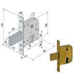 SERRATURA INF.FERRO              070.50.00.0 WELKA 07050000 WELKA SERR.ALL/FERRO INFIL.  S WELKA