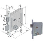 SERRATURA INF.FERRO    605.00.00 050.50.00.0 WELKA 05050000 WELKA SERR.ALL/FERRO INFIL.  S WELKA