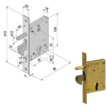SERRATURA INF.FERRO              057.50.00.0 WELKA 05750000 WELKA SERR.ALL/FERRO INFIL.  S WELKA