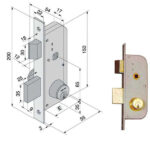 SERRATURA INF.FERRO    605.00.00 060.30.00.0 WELKA 06030000 WELKA SERR.ALL/FERRO INFIL.  S WELKA