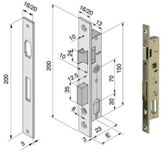 SERRATURA INF.ALL F16            111.15.01.0 WELKA 11115010 WELKA SERR.ALL/FERRO INFIL.  S WELKA