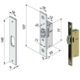 SERRATURA INF.ALL                114.15.01.0 WELKA 11415010 WELKA SERR.ALL/FERRO INFIL.  S WELKA