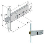 SERRATURA INF.ALL                130.60.01.0 WELKA 13060010 WELKA SERR.ALL/FERRO INFIL.  S WELKA