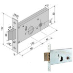 SERRATURA INF.ALL F16            123.60.01.0 WELKA 12360010SR WELKA SERR.ALL/FERRO INFIL.  S WELKA