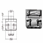 SERRATURA MOBILI E 25                   M42 MERONI 4225Q MERONI SERR.MOBILI APPLIC.   S MERONI SERRATURE