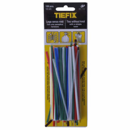 FILO PIATTINA SPEZZONI cm 12 Pz  100 ASSORTITI BLISTER TIEFIX FILO PIATTINA                F TIEFIX