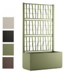 FIORIERA ETHICA RET GRAFITE   80x36 h 140 STEFANPL 68601 FIORIERE                     F STEFANPLAST