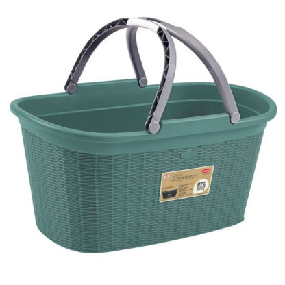 CESTA ELEGANCE MAN GREEN       35x58 h 29 STEFANPL 30196 PORTABIANCHERIA              C STEFANPLAST
