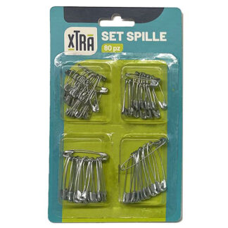 SPILLE CUCITO                     Pz 80 XTRA 11458 047020 ACCESSORI CUCITO             C XTRA