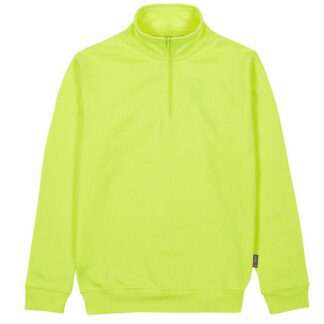 FELPA ZIP CORTA YELLOW FLUO L        TAUTRA UPOWER EY295YY-L INDUMENTI LAVORO             F UPOWER
