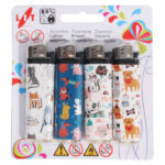 ACCENDINO PIETRA USA E GETTA DECOR. Pz 4 FIERY LIT FIERY 4 ANIMAL ACCENDINI                    C LIT GAS