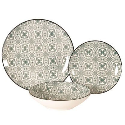 SERVIZIO PIATTI PORCELL.MAIOLICA  Pz 18 XTRA 11691 WK8583 PIATTI PORCELLANA            C XTRA