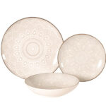 SERVIZIO PIATTI PORCELL.MANDALA   Pz 18 XTRA 11692 WK8574 PIATTI PORCELLANA            C