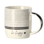 TAZZA MUG PORCELLANA HAPPY               cc 350 AD 86389 TAZZE CERAMICA               C AD