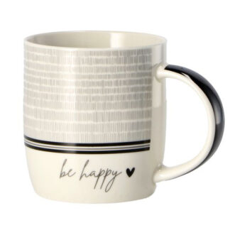 TAZZA MUG PORCELLANA HAPPY               cc 350 AD 86389 TAZZE CERAMICA               C AD