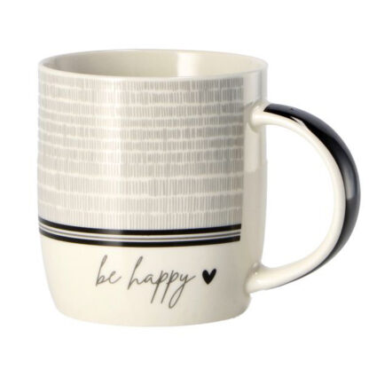 TAZZA MUG PORCELLANA HAPPY               cc 350 AD 86389 TAZZE CERAMICA               C AD