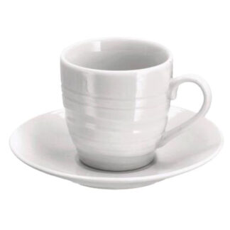 TAZZA CAFFE PORCELLANA LINEE               Pz 6 AD 72339 TAZZE CERAMICA               C AD