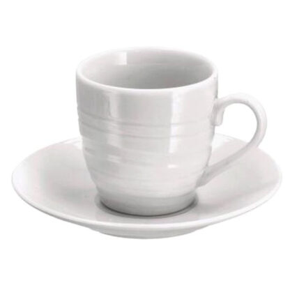 TAZZA CAFFE PORCELLANA LINEE               Pz 6 AD 72339 TAZZE CERAMICA               C AD