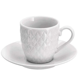 TAZZA CAFFE PORCELLANA ROMBI               Pz 6 AD 72341 TAZZE CERAMICA               C AD