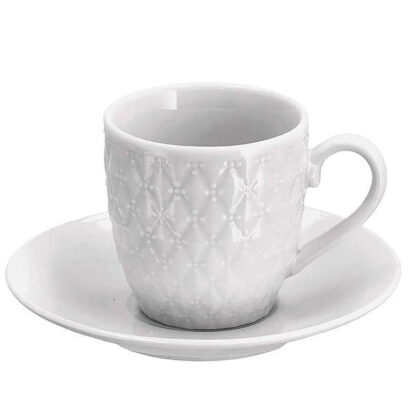 TAZZA CAFFE PORCELLANA ROMBI               Pz 6 AD 72341 TAZZE CERAMICA               C AD