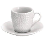 TAZZA CAFFE PORCELLANA RAMI                Pz 6 AD 72342 TAZZE CERAMICA               C AD