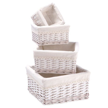 CESTINO VIMINI SHIWA QUADRATO              Pz 4 AD 102802 CESTE VIMINI                 C AD