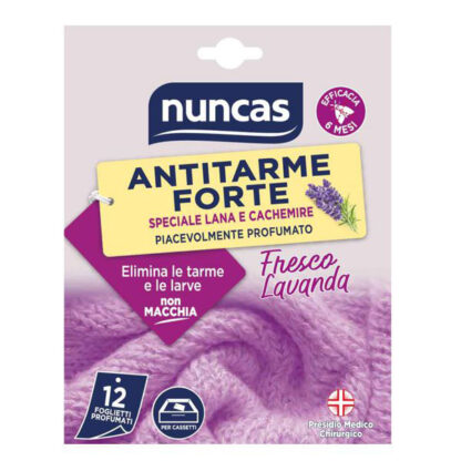 ANTITARME PROFUMATO FRESCO LAVANDA    Pz 12 NUNCAS F4  4000855 NUNCAS                       C NUNCAS